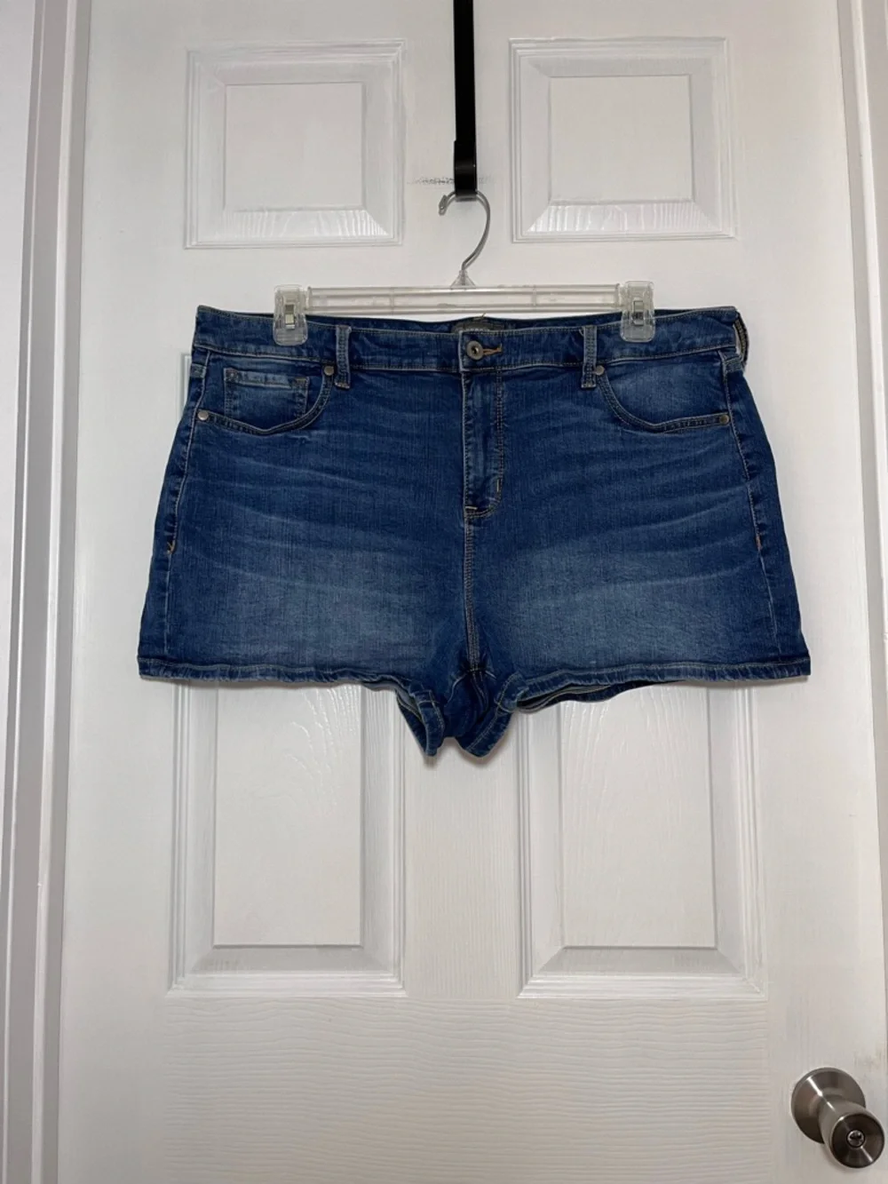 torrid Plus Dark Blue Denim Shorts